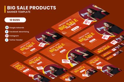 Big Sale Google Adwords Banner Template