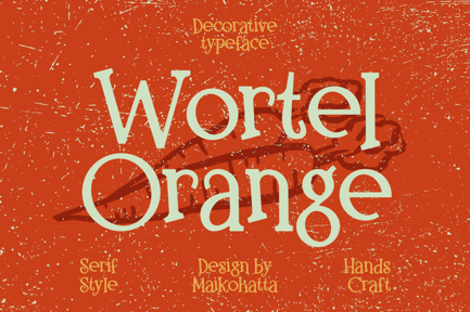 Wortel Orange – Decorative Serif Typeface