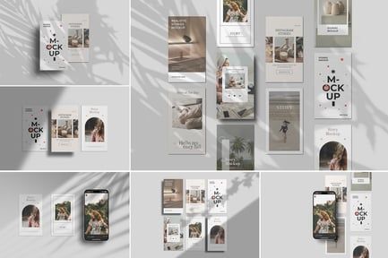 Instagram Stories Mockup Set