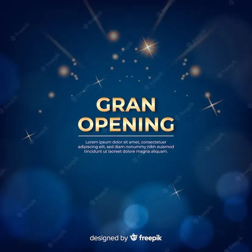 Blurred grand opening background