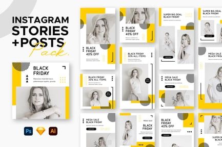 Black Friday Instagram Posts + Stories