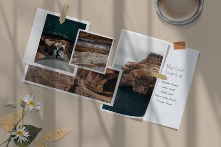 Photo Collage Mockup Template