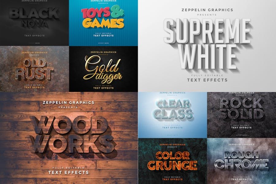 3D Text Effects Vol.4