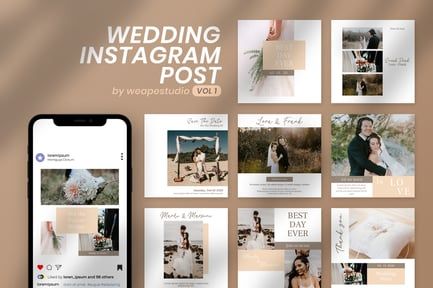 Wedding Instagram Post Vol 1