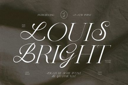 Louis Bright Elegant & Premium Serif Font