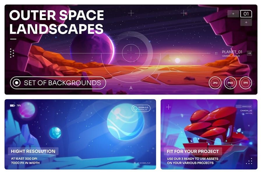 Space Illustrations Scenes Vol.1