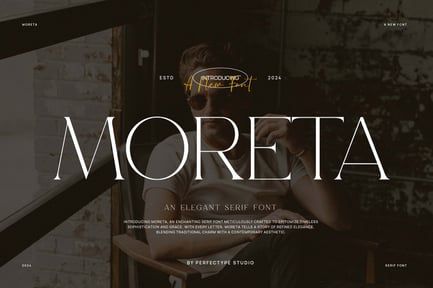 Moreta Elegant Serif Font Typeface