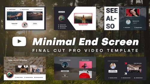 Minimal End Screens | FCPX