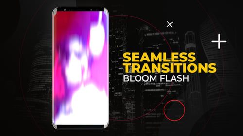 Vertical Bloom Flash Transitions | After Effects