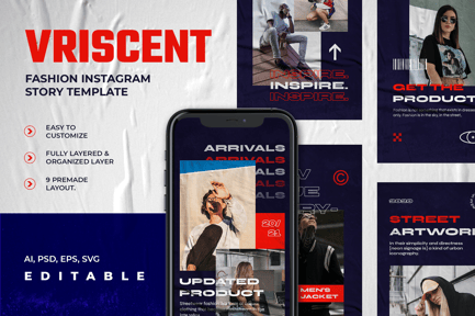 Vriscent – Fashion Instgram Story Template