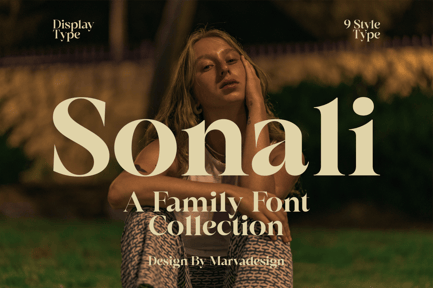 Sonali – A Modern Serif Family Font