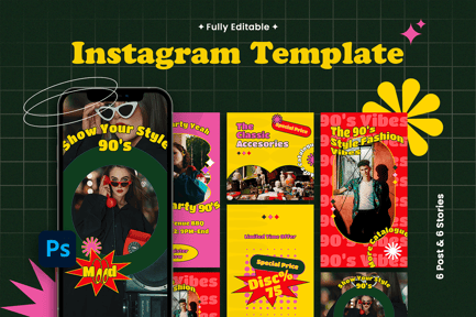 Instagram Templates – Retro V.4