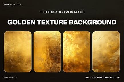 10 Golden Texture Background