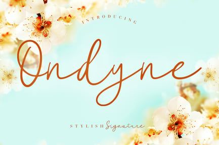 Ondyne Stylish Wedding Font