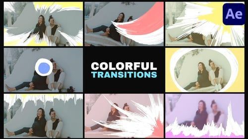 Stroke Colorful Transitions | After Effects