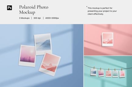 Polaroid Photo Mockup