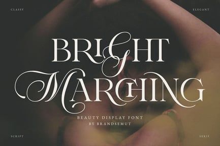 Bright Marching – Beauty Display Font