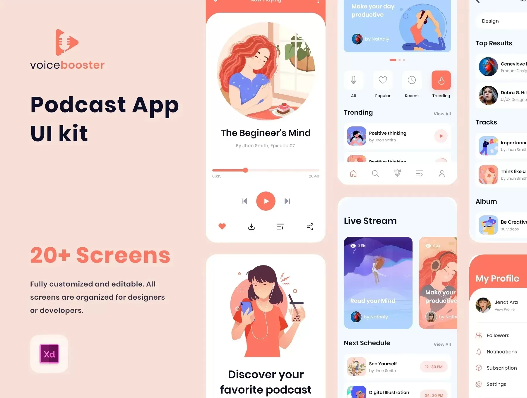 Podcast App UI kit