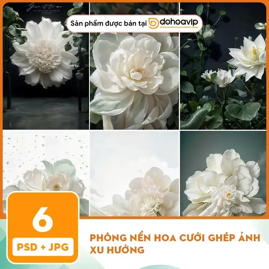 [VIP] Phông nền hoa cưới ghép ảnh xu hướng