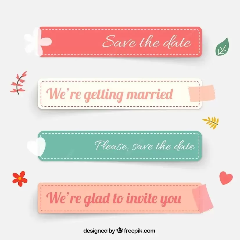 Wedding labels