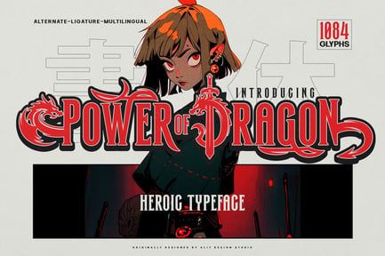 Power of Dragon Typeface