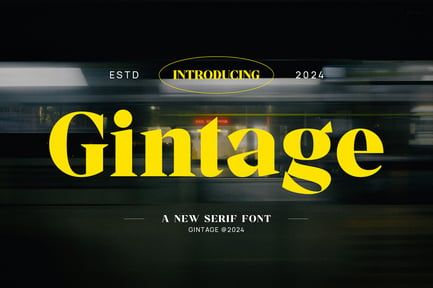 Gintage – Modern Display Serif