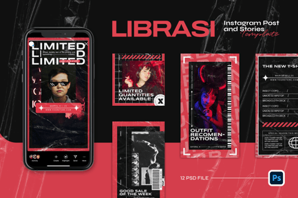 Grunge Instagram Template – LIBRASI