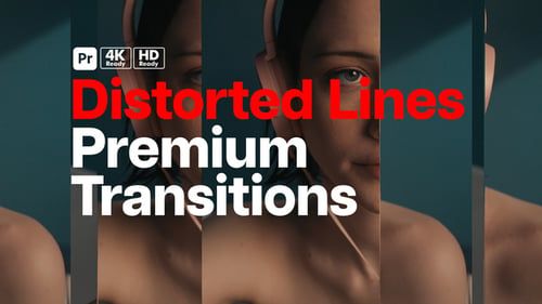 Premium Transitions Distorted Mirror for Premiere Pro