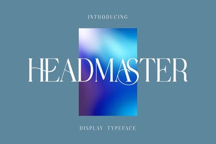 Headmaster Serif Display Typeface