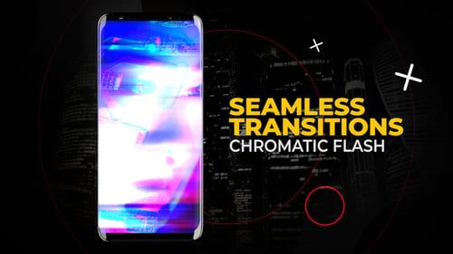 Vertical Chromatic Flash Transitions | After Effects