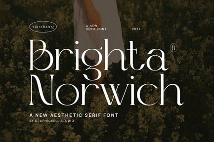 Brighta Norwich Elegant Serif Font Typeface