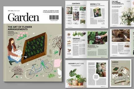 Gardening Magazine Template