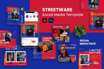 Flexia – Streetware Trend Instagram Post Template