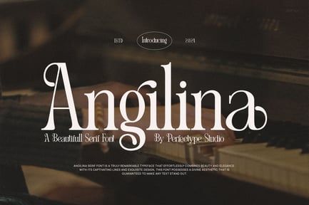 Angilina Elegant Serif Font Typeface