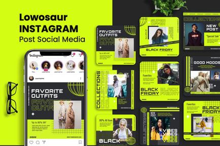 Lowosaur – Outfit Sale Instagram Post Template