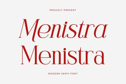 Menistra Modern Serif Font