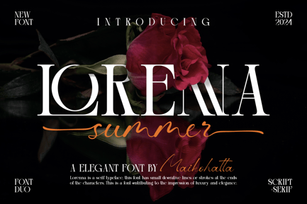 Lorenna – Elegant Duo Font