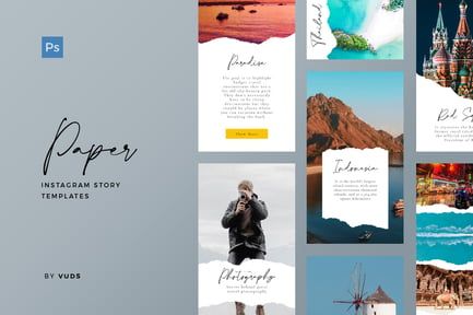 Paper Instagram Story Template