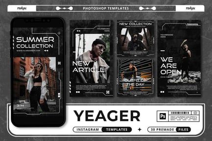 Yeager – Instagram Templates