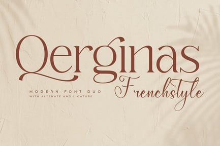 Qerginas Frenchstyle Font Duo