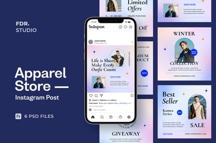 Apparel Store Instagram Post template