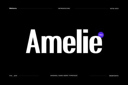 Amelie – Modern Sans-Serif Font family