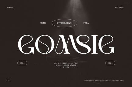 Gomsig Elegant Serif Font Typeface