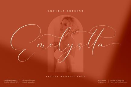 Emelystta Wedding Script Font