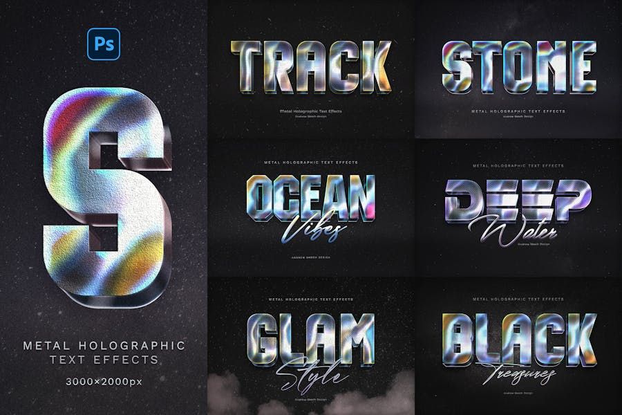 Holographic Text Effects