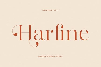 Harfine Modern Serif Font