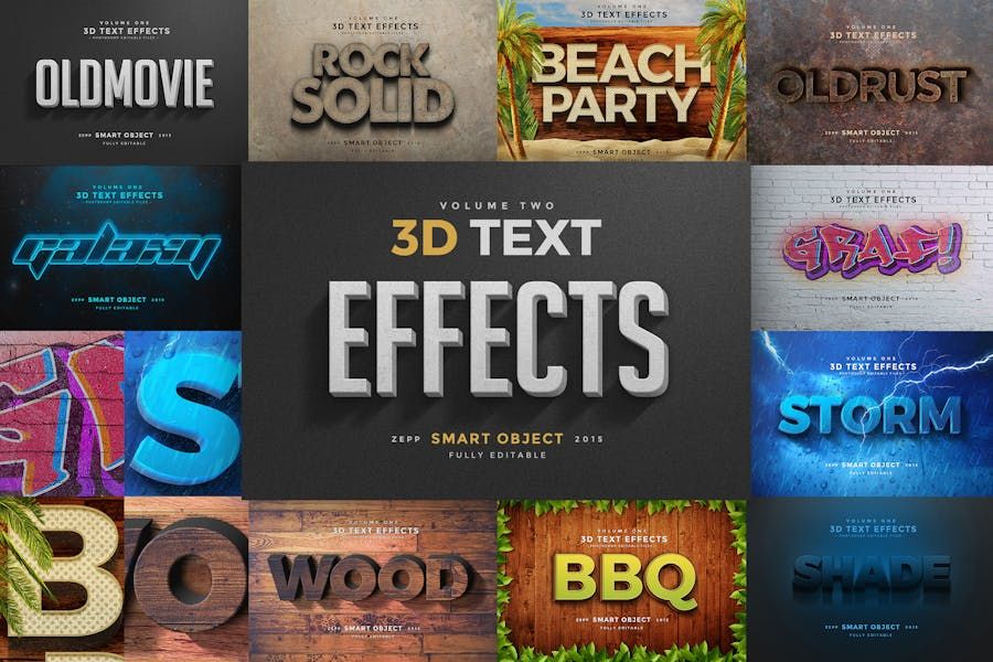 3D Text Effects Vol.2