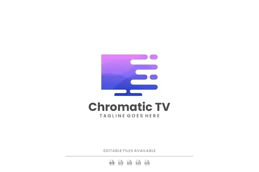 Chromatic TV Gradient Logo