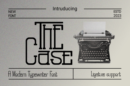 TheCase – Typewriter Font