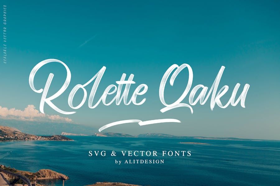 Rollete Qaku SVG & Regular font